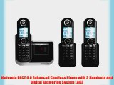 Motorola DECT 6.0 Enhanced Cordless Phone with 3 Handsets and Digital Answering System L803