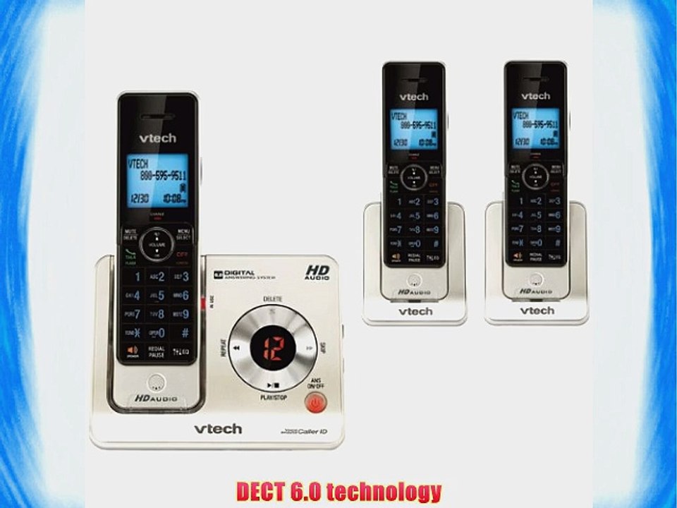 VTECH VTLS6425-3 DECT 6.0 Cordless Phone System with Digital Answering System (3-handset system)