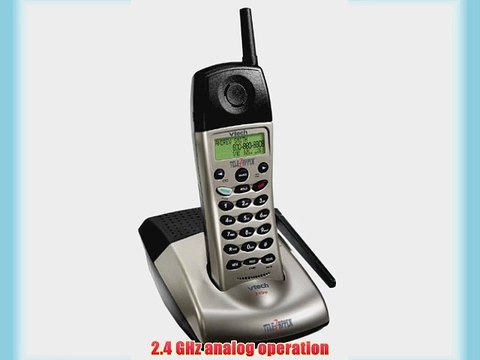 VTech 2528 2.4 GHz Analog Cordless Phone with TeleZapper and Caller ID