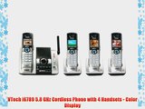 VTech i6789 5.8 GHz Cordless Phone with 4 Handsets - Color Display