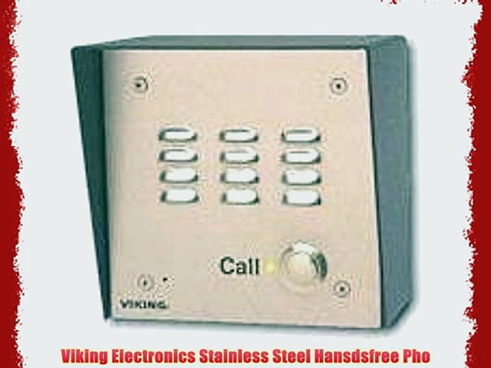 Viking Electronics Stainless Steel Hansdsfree Pho