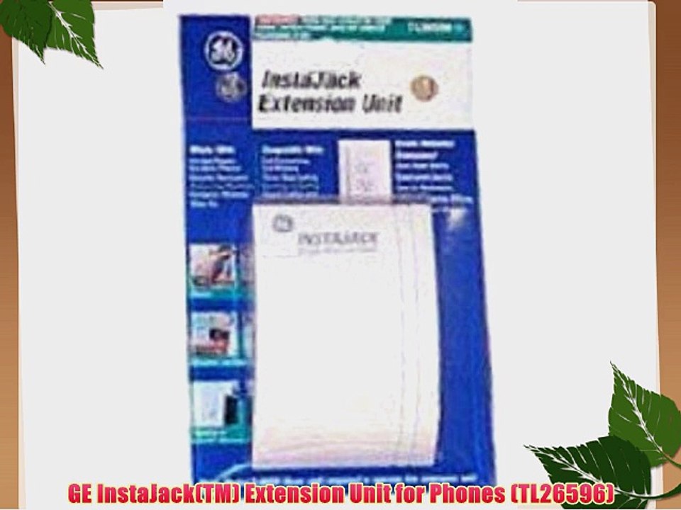 GE InstaJack(TM) Extension Unit for Phones (TL26596)