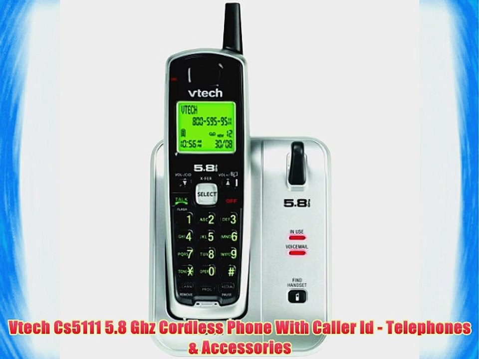 Vtech Cs5111 5.8 Ghz Cordless Phone With Caller Id - Telephones