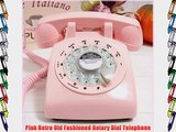 Pink Retro Old Fashioned Rotary Dial Telephone