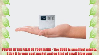 RIF6 CUBE - 2 Inch Pico DLP High-Res Mobile Projector- 120 Inch Display 20000 Hour LED Life