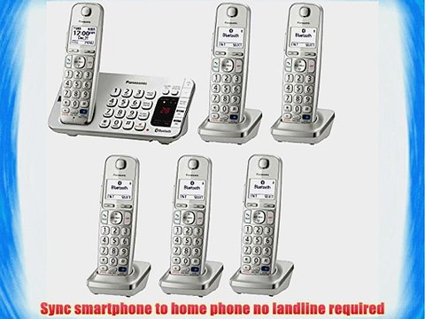PANASONIC KX-TGE273 3 KX-TGEA20S Handsets DECT 6.0 Plus Link2Cell Bluetooth Answering System(KX-TGE276S)