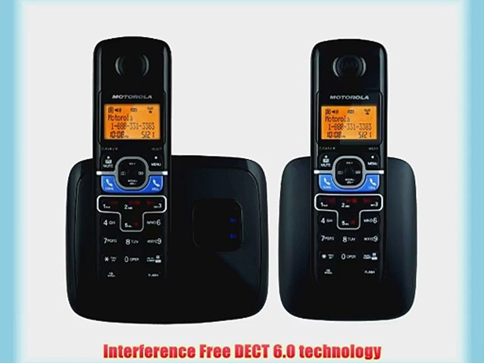 Motorola DECT 6.0 Cordless Phone with 2 Handsets Digital Answering System and Mobile Bluetooth