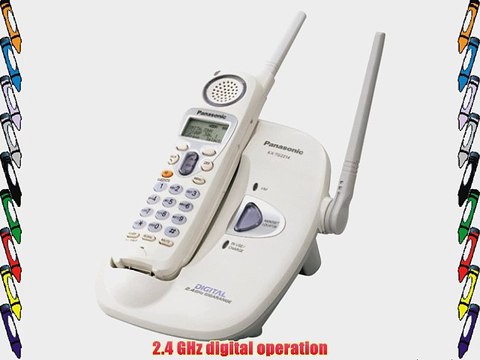 Panasonic KX-TG2214W 2.4 GHz Digital Cordless Phone (White)