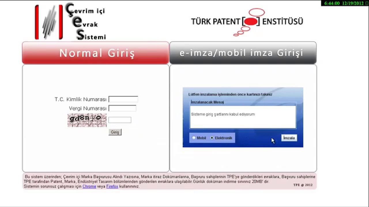 Online Patent Başvuru Süreci