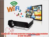 Excelvan? 2800 Lumens Wireless WIFI Internet Projector Built in Dual Core Android 4.2 OS Wireless