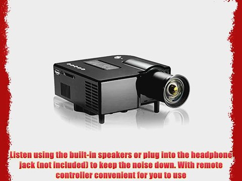 Easyjoy Mini LED Projector Home Cinema Theater 100 lumens support 1080P HD PC Laptop HDMI VGA