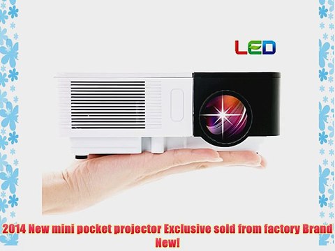 EUG 500D Mini Portable Home Theater LED Projector HD Multimedia LCD Video Image System Support