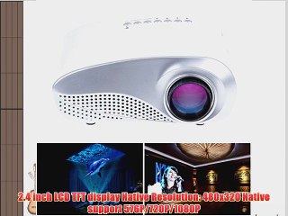 LEMONBEST Handheld HD Home Theater Multimedia Beam Projector LED LCD Micro Mini Projector USB