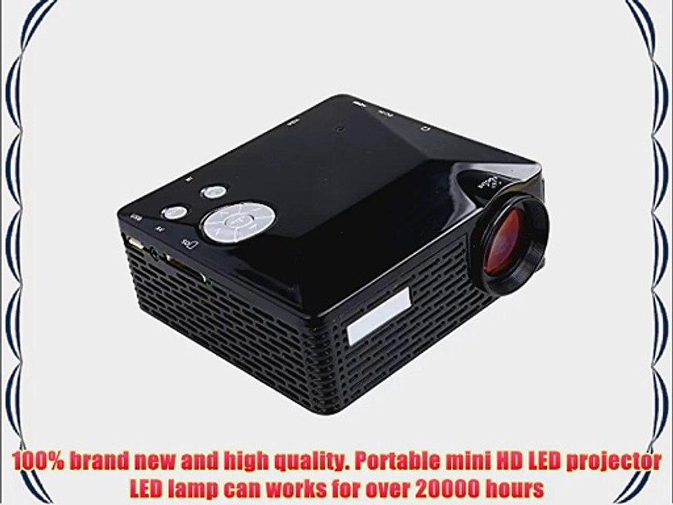 Flylinktech? BL-18 Portable Mini Multimedia Hd LED Projector Cinema Theater LCD Image System