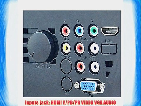 iDGLAX Dream Land DG-737 LED HDMI Projector 1080P HD Compatible (Native 800 x 480) for Home