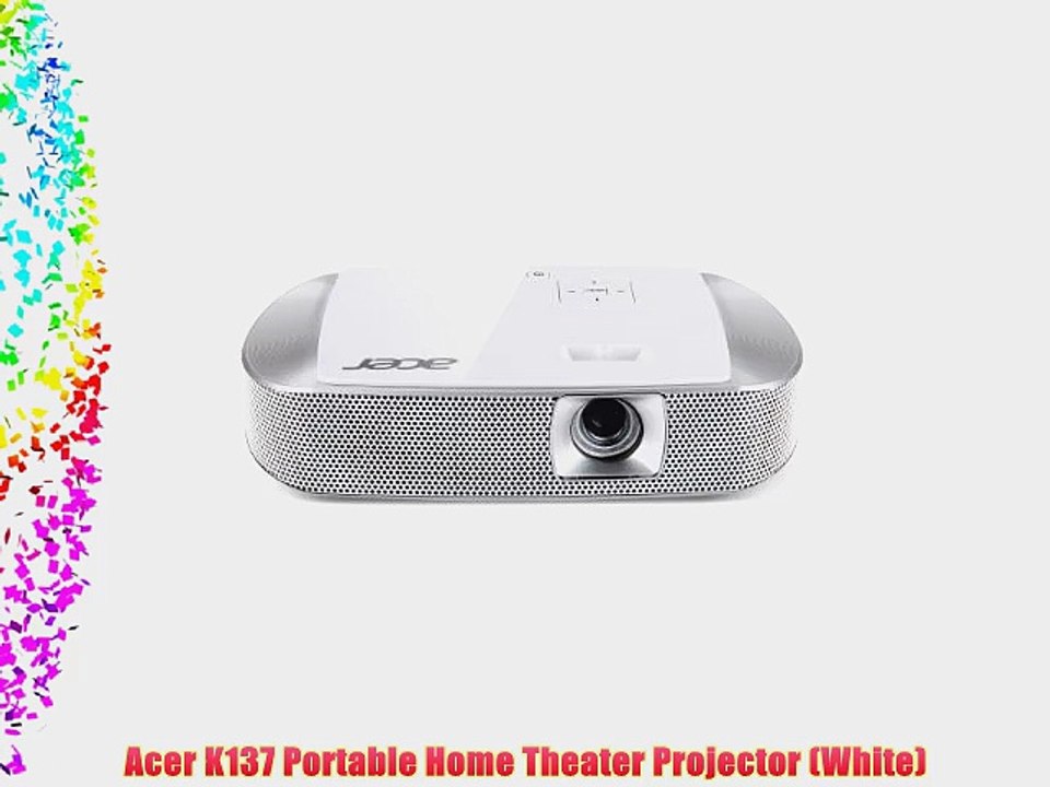 Acer K137 Portable Home Theater Projector (White)