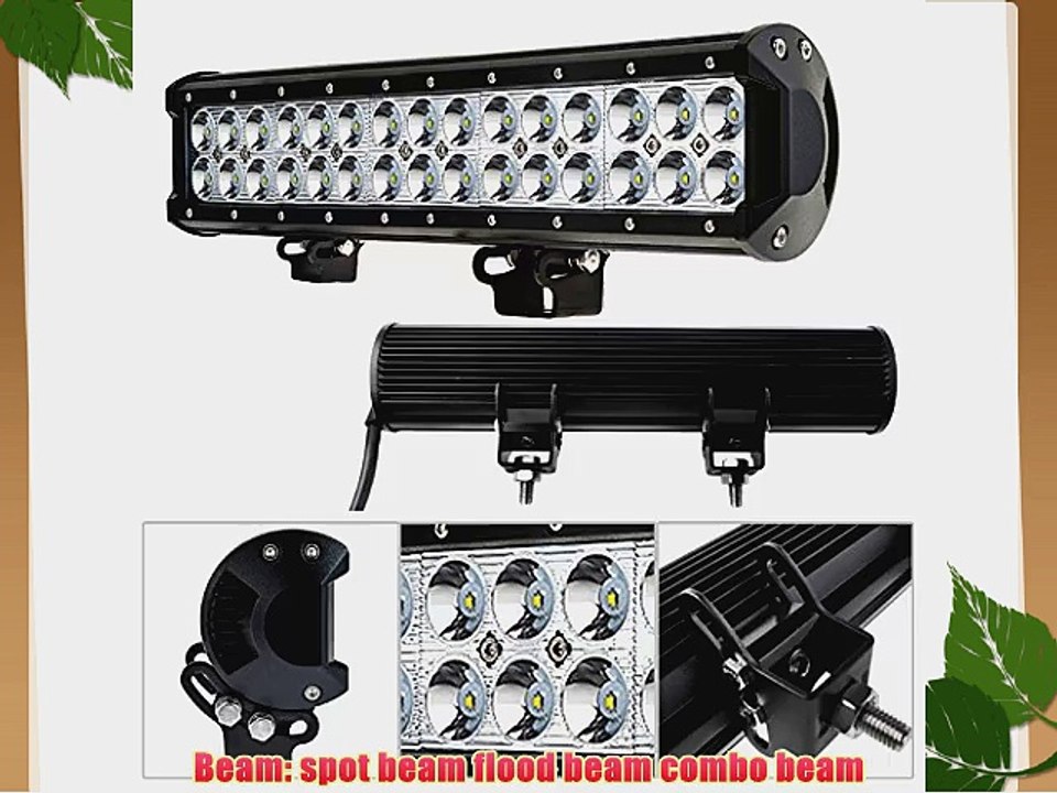 Kohree 14.5 90W 30pcs*3W CREE Led Light Bar 7800 Lumen Spot Beam Waterproof IP67 for Jeep off