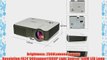 EUG LCD Full Hd 1080p Theater Projector LED 2500 Lumens for Home Cinema Office School Classrooms
