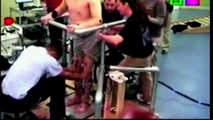 Paralysed man walks after surgery