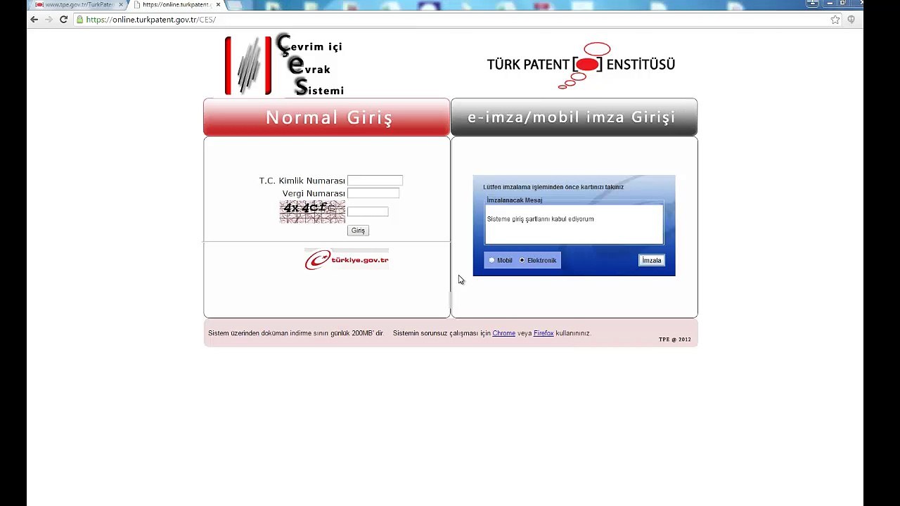 Online Patent Başvuru Süreci