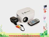 RioRand Portable projector Native Resolution 640X480and Support 1920*1080Brightness 150 Lumens