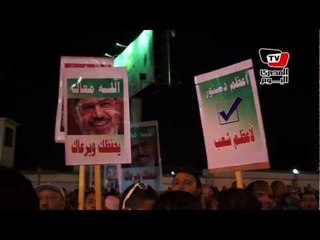 متظاهرو «رابعة» يهتفون للدستور وضد البرادعي