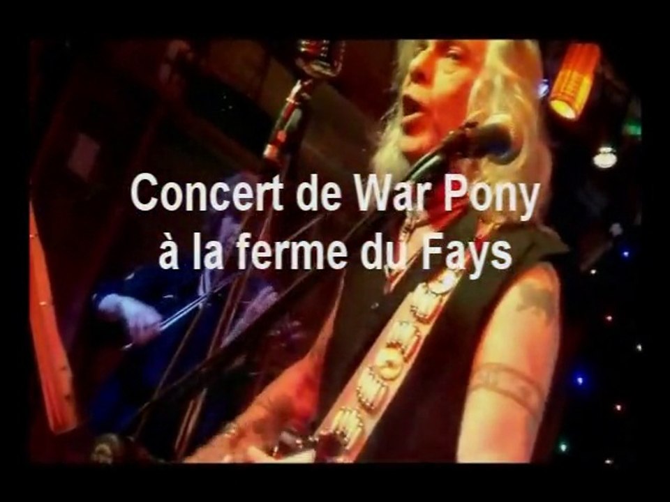 Le concert de Warpony le 18 avril 2015 à la ferme du Fays  pour la sortie de l'album "Devil by my side"