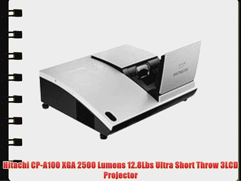 Hitachi CP-A100 XGA 2500 Lumens 12.8Lbs Ultra Short Throw 3LCD Projector