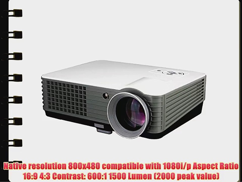 MeGooDo Hd Video Projector LED Hdmi 1080p for Home Theater Movie Night
