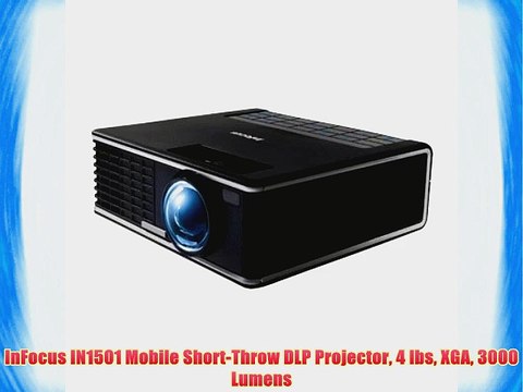 InFocus IN1501 Mobile Short-Throw DLP Projector 4 lbs XGA 3000 Lumens