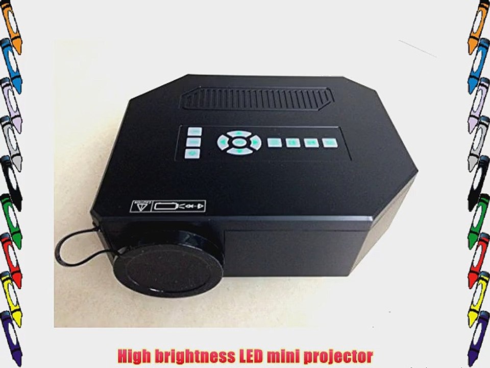 Aketek? Mini Led Projector HDMI Home Theater LED Projector Support HDMI VGA AV USB HDMI Portable