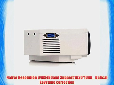 Tonsee(TM) Good Quality 1200lumens 1080P HD Home Theater 3D HDMI USB Video Game LED LCD Mini