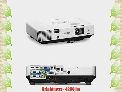 Epson PowerLite 1945W Multimedia Projector with Wireless LAN (WLAN) 4200 Lumens WXGA Native