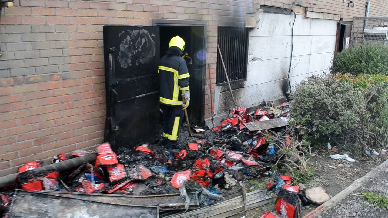 Incendie de la boucherie Henri Boucher, rue du Moulin à Tabac à Béthune