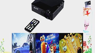 Aketek? Multimedia USB AV HDMI VGA Home Theater LED Digital Video Game Pico Mini Projector(Black)