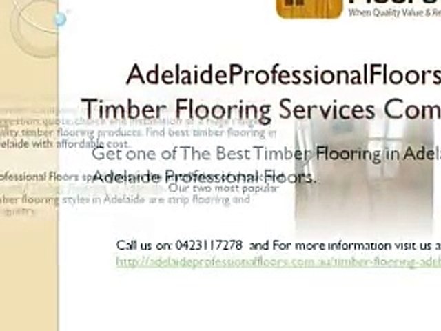 Timber Flooring Services In Adelaide Video Dailymotion