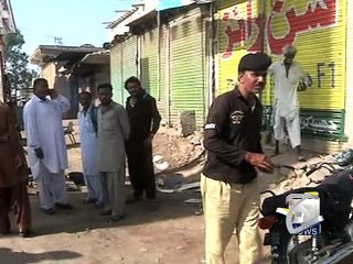Strike in Badin,Golarchi town,Sindh-04 May 2015