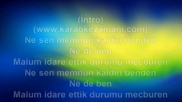 Ercan Saatçi - Sakatlık Bende - 1999 - TÜRKÇE KARAOKE