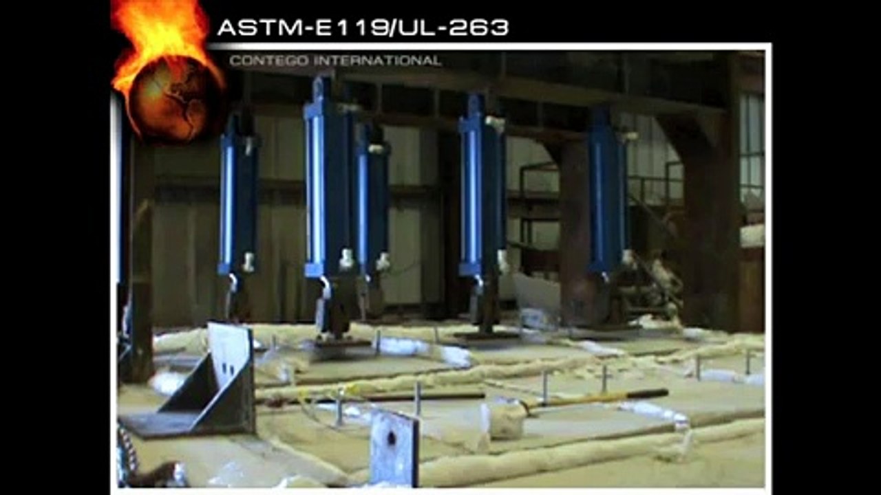 ASTM-E119/UL-263: Full Scale Fire Resistance Test for Steel Beams and Metal Decking