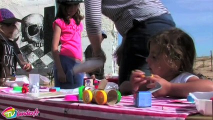 Nettoyage de la plage de Seignosse