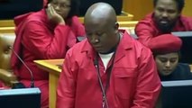 Malema And EFF Takes On Zuma In Parliament. Pay Back The Money. HD