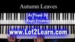 Autumn Leaves - Jazz Piano Tutorial - Swing