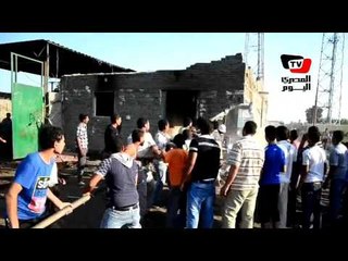 «كفور العرب» تشيع ضحاياها و تحرق منزل البلطجي