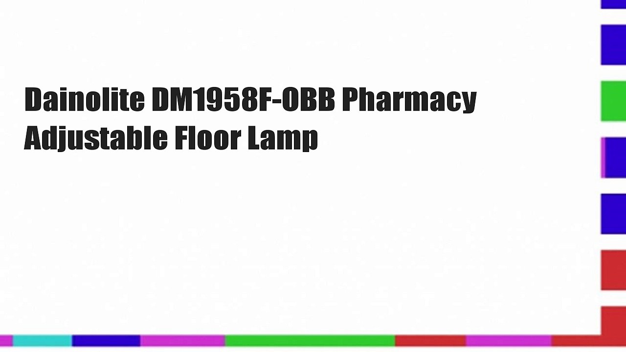 Dainolite DM1958F-OBB Pharmacy Adjustable Floor Lamp