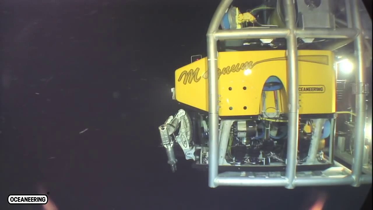 Oceaneering Magnum ROV subsea deployment