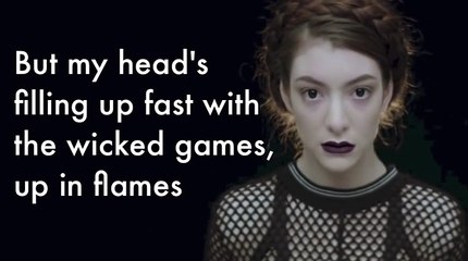 Tennis Court - Lorde (Lyric Video  Music Video)