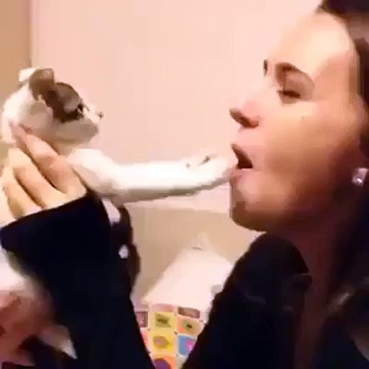 CAT bite a Women