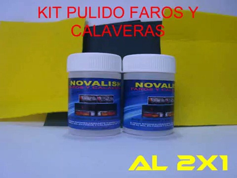 como pulir faros profesionalmente NOVALISH FAROS Y CALAVERAS