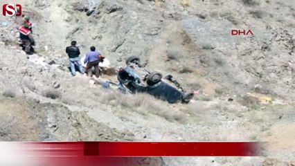 50 metrelik uçuruma düştüler