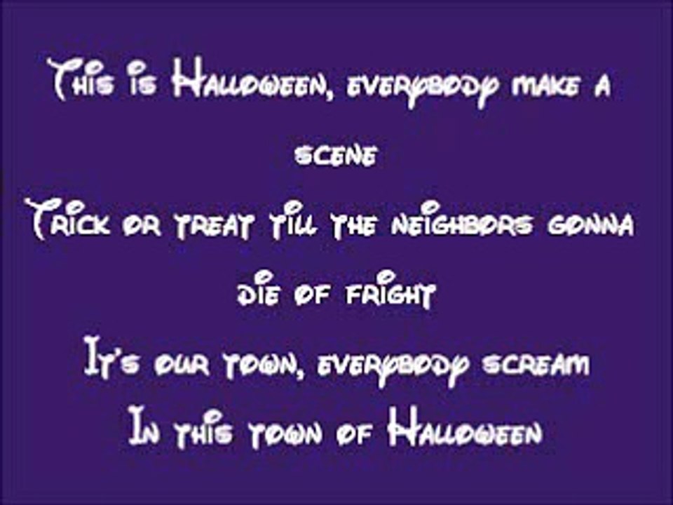 The Nightmare Before Christmas-This Is Halloween Lyrics